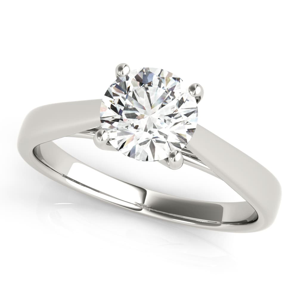 4-Prong Cathedral Solitaire Engagement Ring