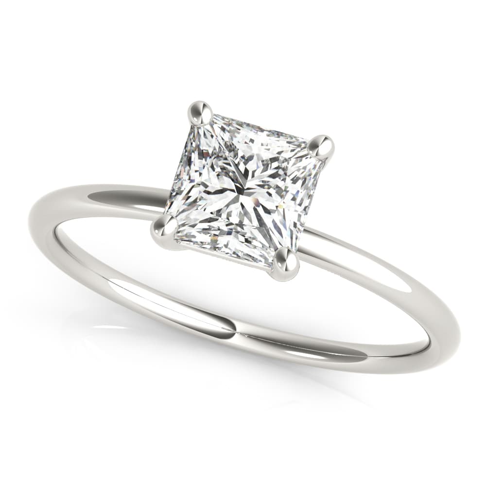 Solitaire Princess Cut Engagement Ring