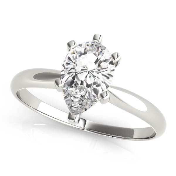 Solitaire Pear Shape Engagement Ring