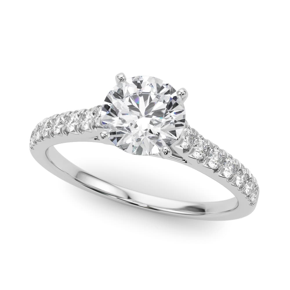 Cathedral Split-Prong Engagement Ring