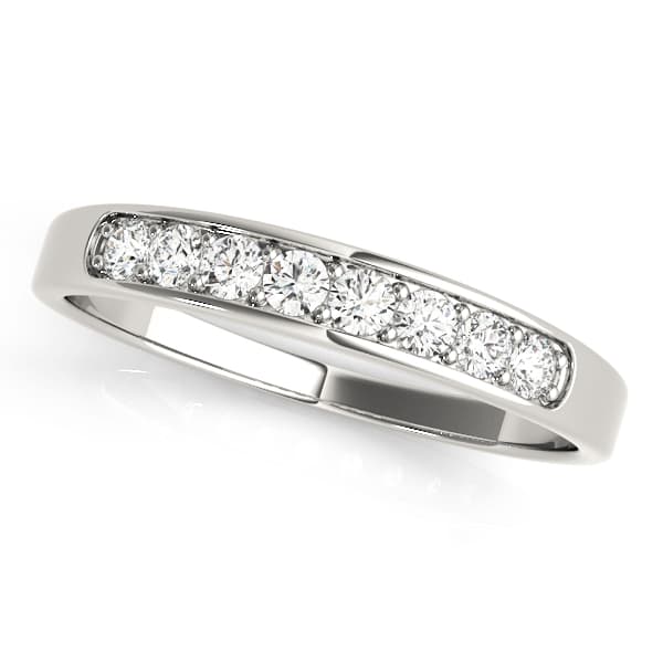 Prong In Channel Wedding Band