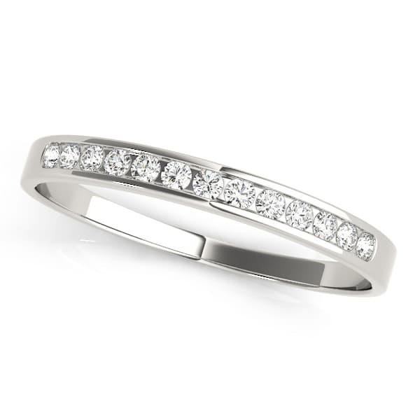 Channel Set Wedding Band