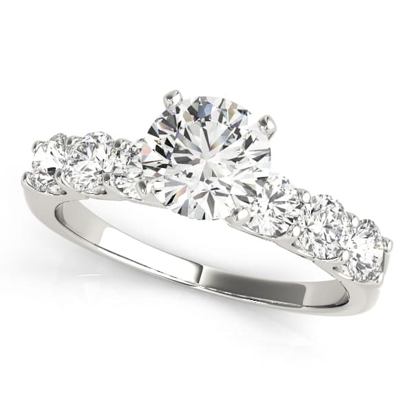 Single Row Shared-Prong Engagement Ring