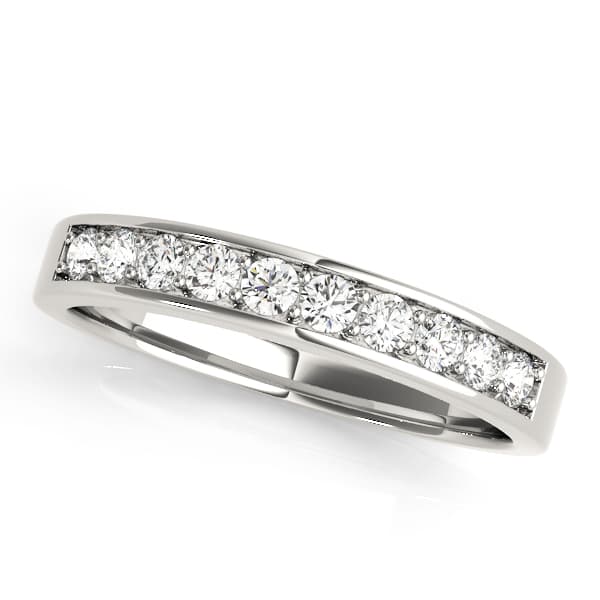 Prong In Channel Wedding Band