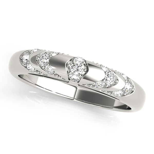 Contemporary Pavé Wedding Band