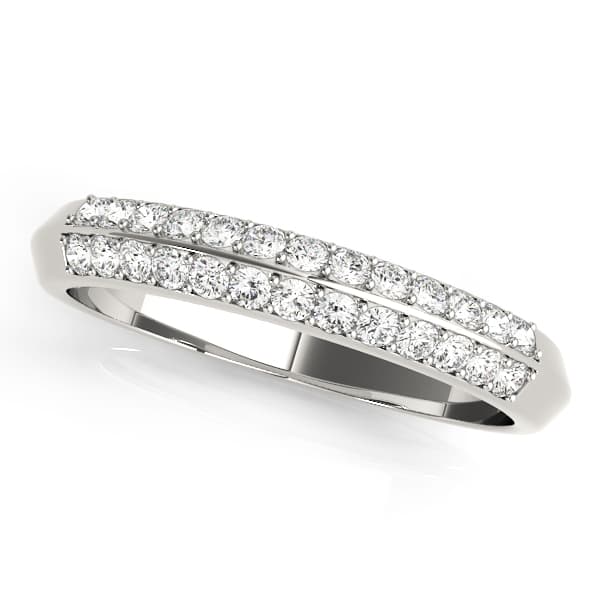 Multirow Pavé Wedding Bands