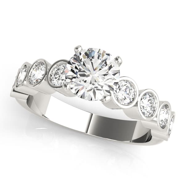 ENGAGEMENT RINGS SINGLE ROW BEZEL