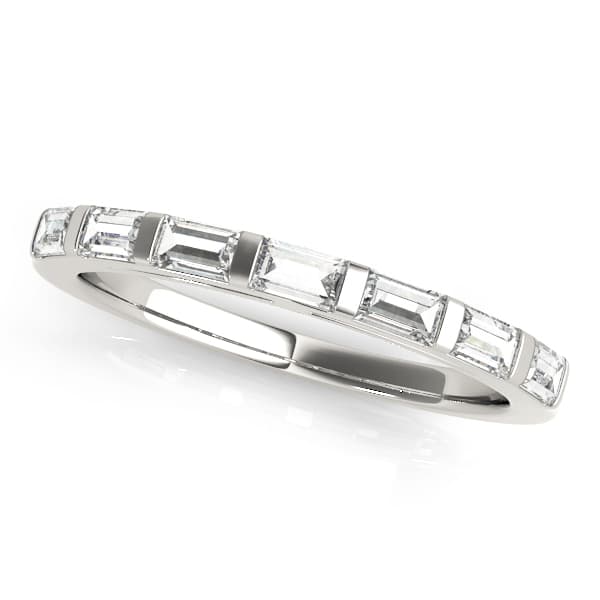 Straight Baguette Wedding Band