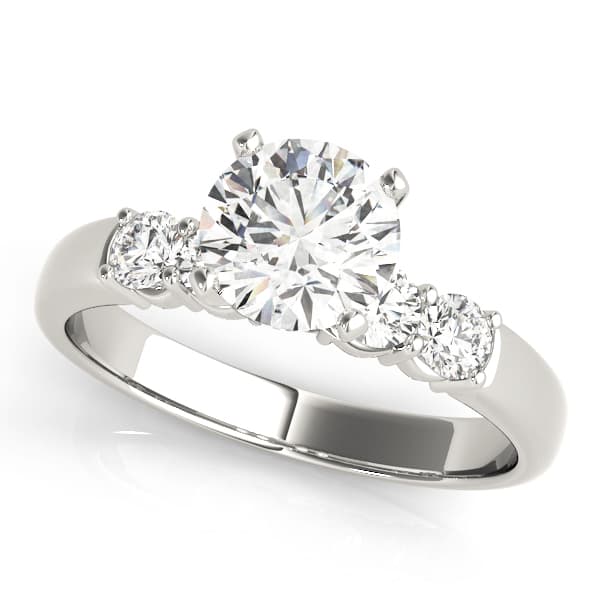 Shared Prong Engagement Ring