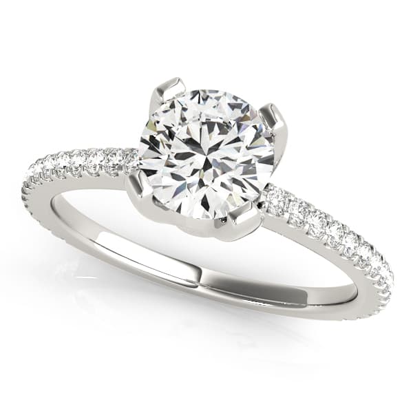 ENGAGEMENT RINGS SINGLE ROW PRONG