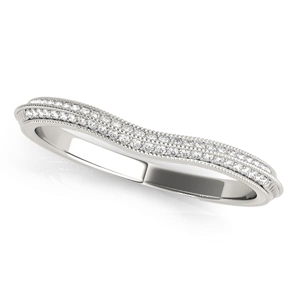 Double Row Pavé Wedding Bands