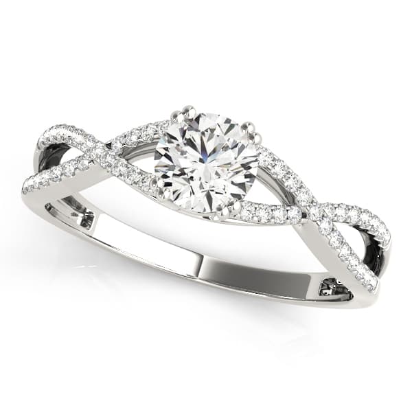 Twisting Round Engagement Ring
