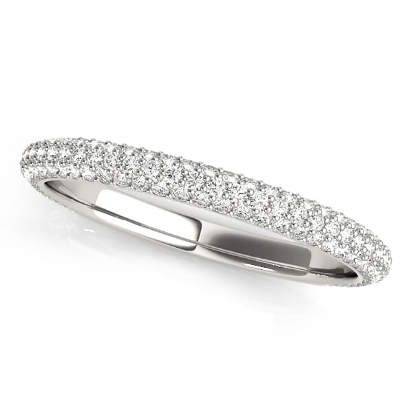 Multirow Pavé Wedding Bands