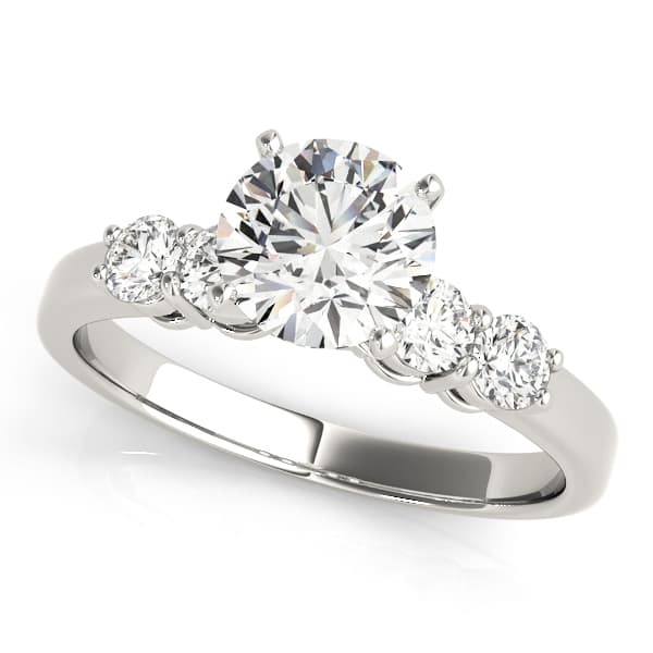 4-Stone Shared Prong Engagement Ring