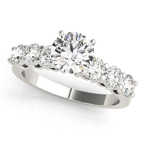 Shared Prong Engagement Ring