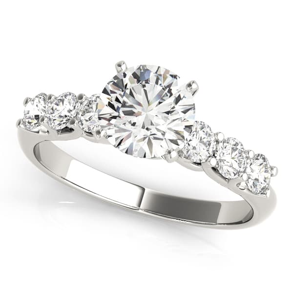 Single Row Trellis Engagement Ring