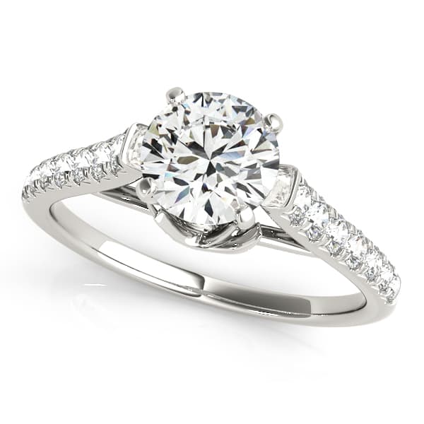 ENGAGEMENT RINGS SINGLE ROW PRONG