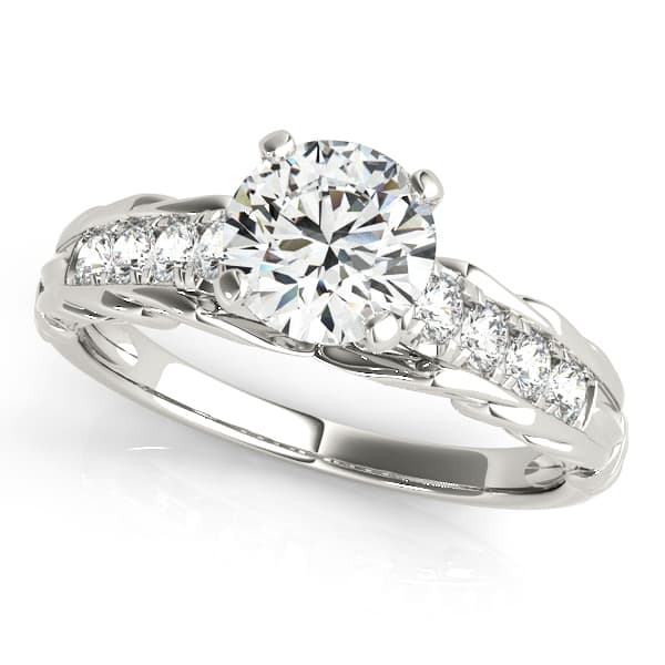ENGAGEMENT RINGS SINGLE ROW PRONG