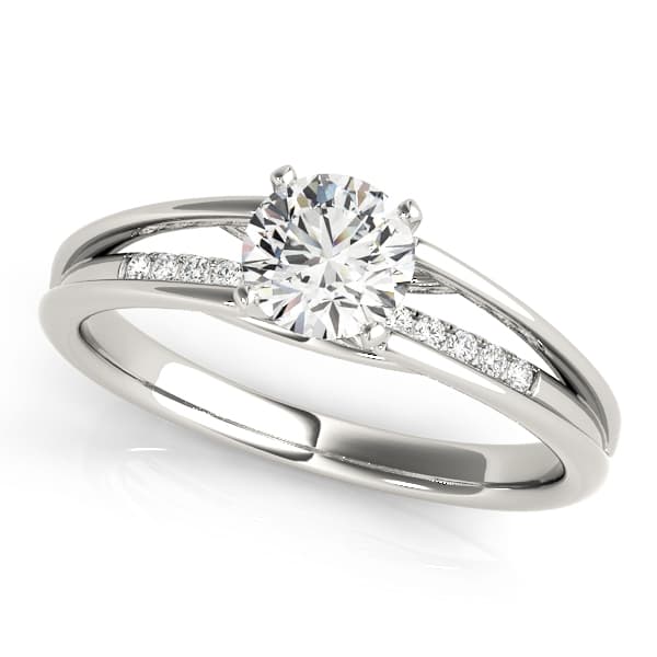 ENGAGEMENT RINGS SINGLE ROW PRONG