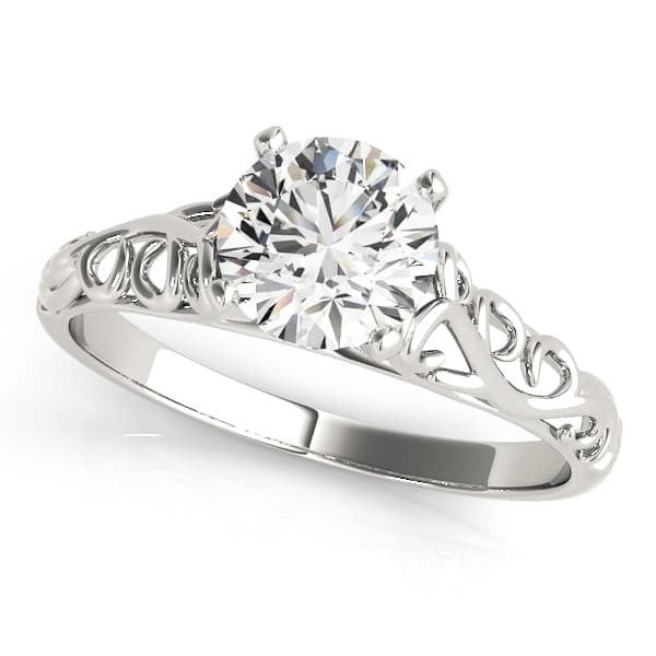 Vintage Inspired Solitaire Engagement Ring