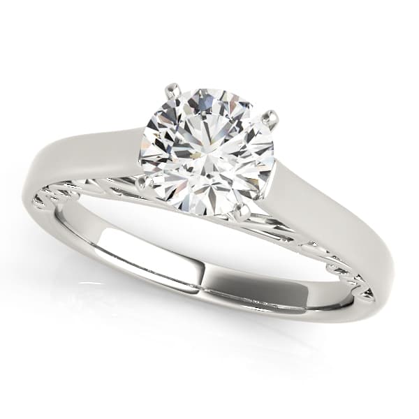 Solitaire Cathedral Engagement Ring