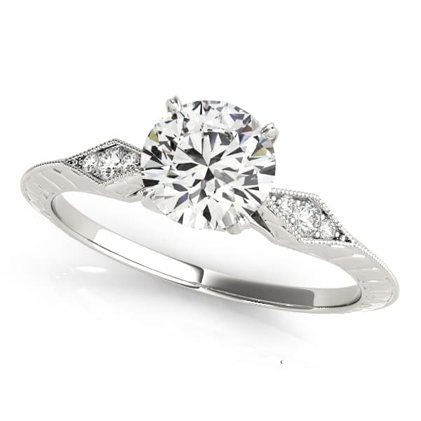 Antique Inspired Marquise Filigree Engagement Rings