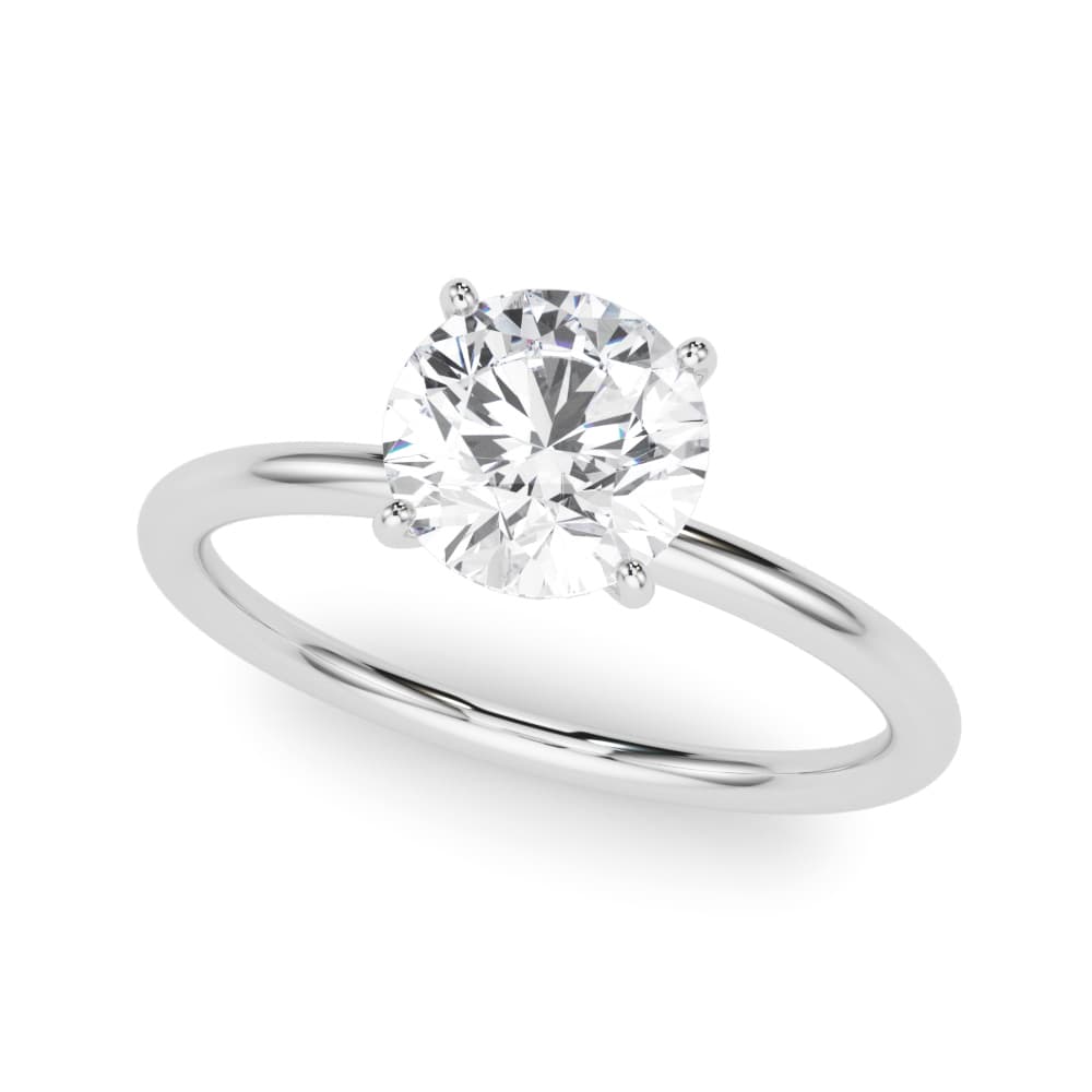 Hidden Halo Engagement Ring, Round