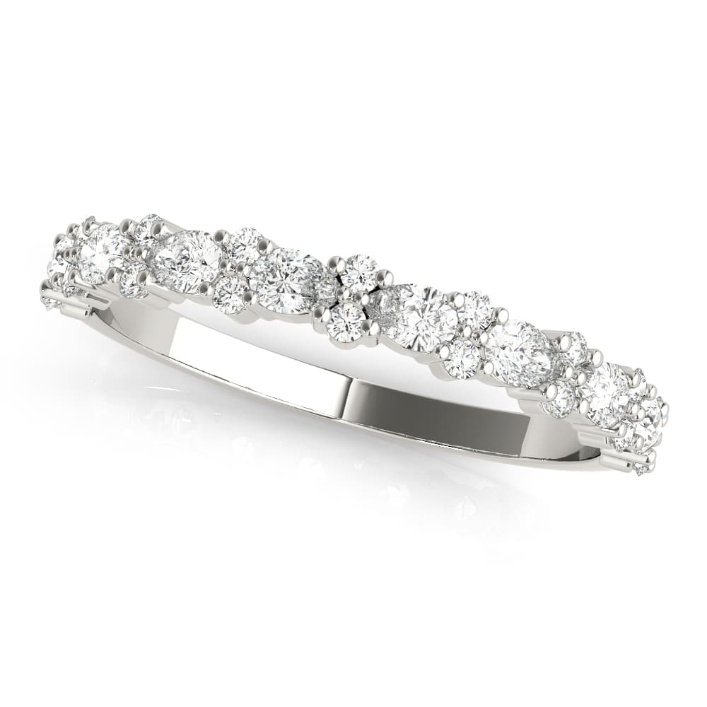 Alternating Pear & Cluster Round Band