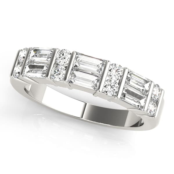 Bar Set Fancy Shape Baguette Wedding Bands