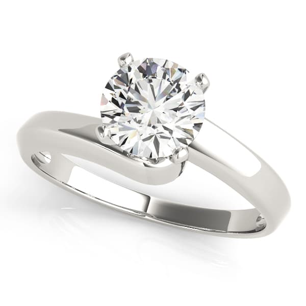 Bypass Solitaire Engagement Ring