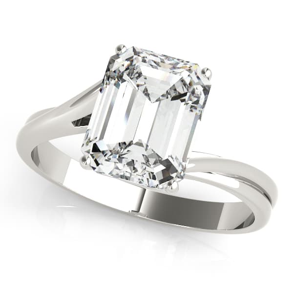 Bypass Solitaire Engagement Rings