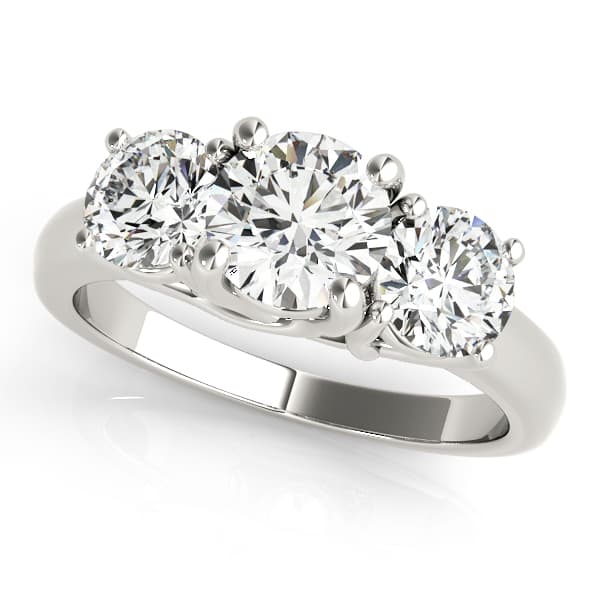 3-Stone Trellis Engagement Ring