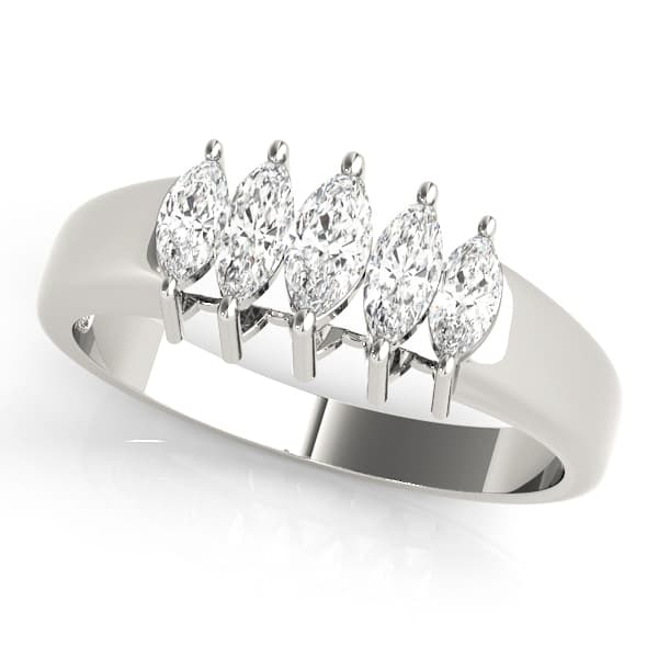 Fancy Shape Marquise Wedding Band