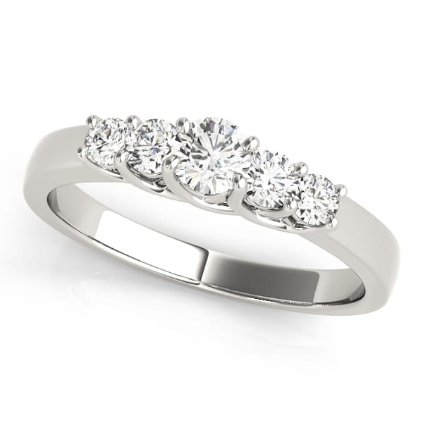 Prong Set Trellis Wedding Band