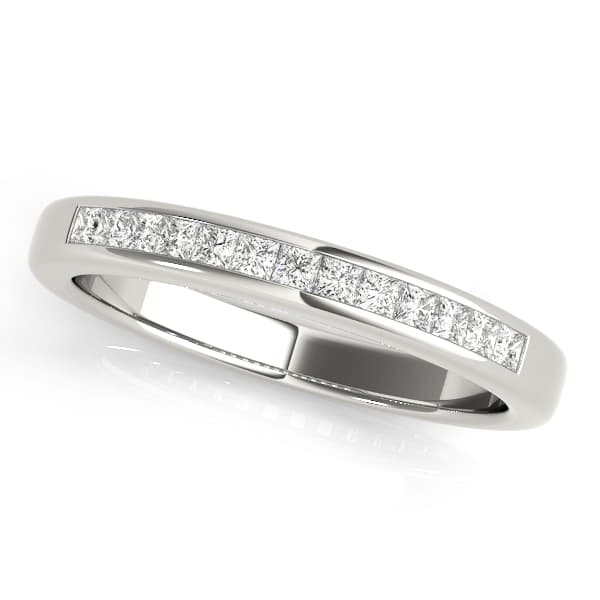 Channel Fancy Shape Princess Cut Wedding Band