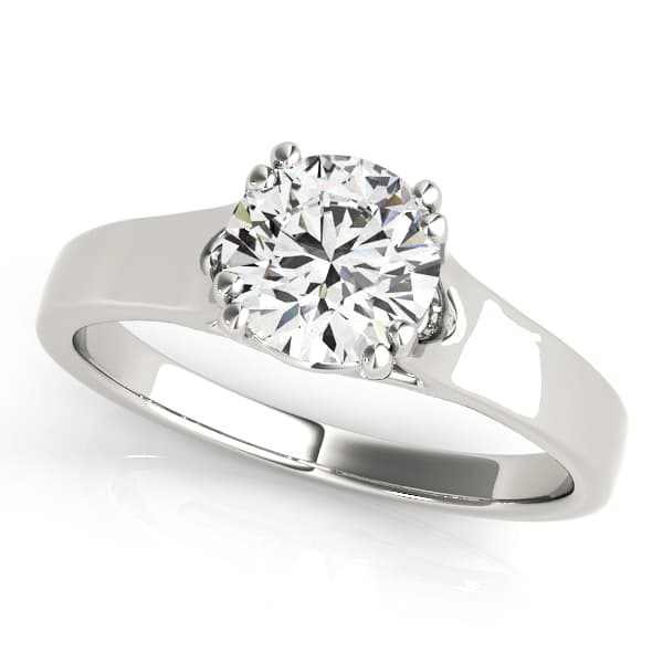 Double Prong Trellis Engagement Ring