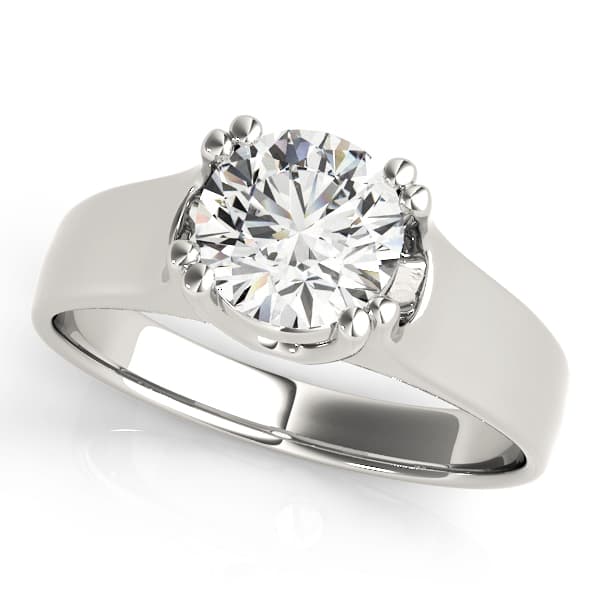 Solitaire Double Prong Engagement Ring