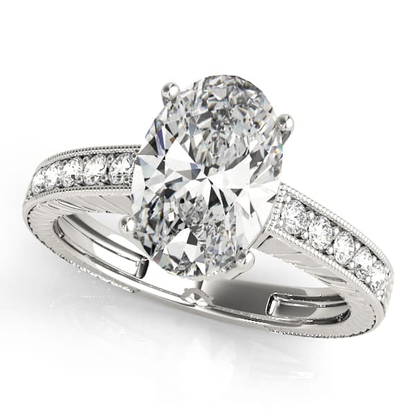 Vintage-Inspired Milgrain Engagement Ring