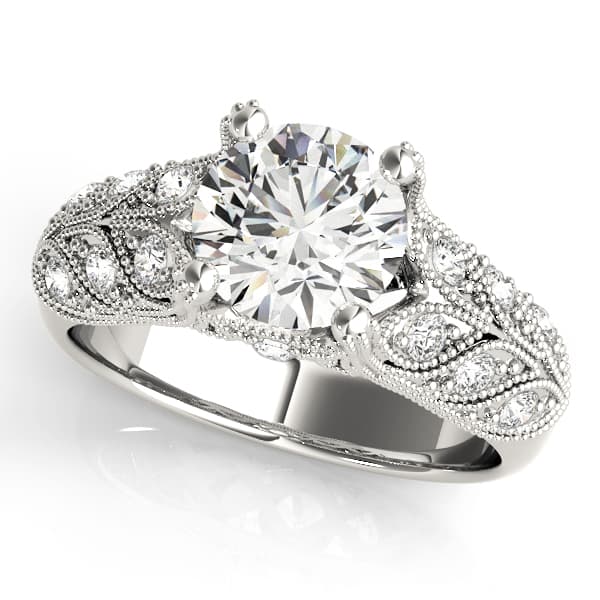 Vintage Inspired Filigree Engagement Ring