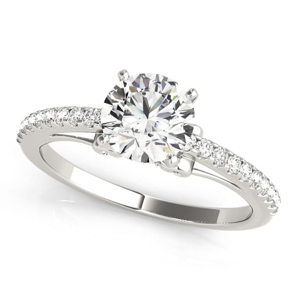 ENGAGEMENT RINGS SINGLE ROW PRONG