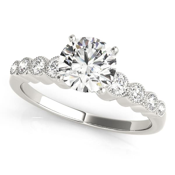 Vintage-Inspired Bezel Set Engagement Ring