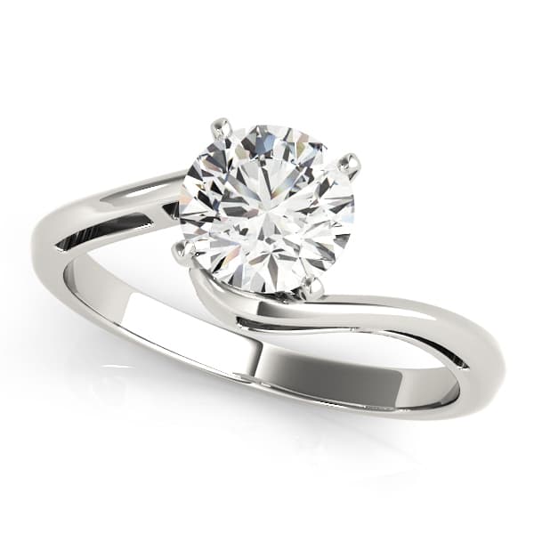 Bypass Solitaire Engagement Ring