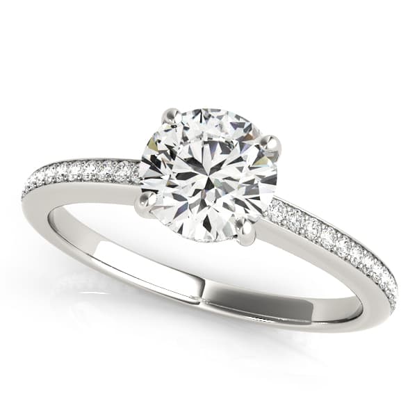 ENGAGEMENT RINGS SINGLE ROW PRONG