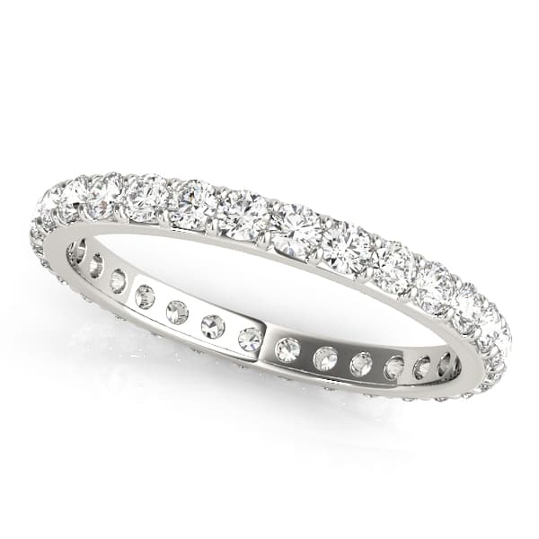 Shared Prong Eternity Wedding Band