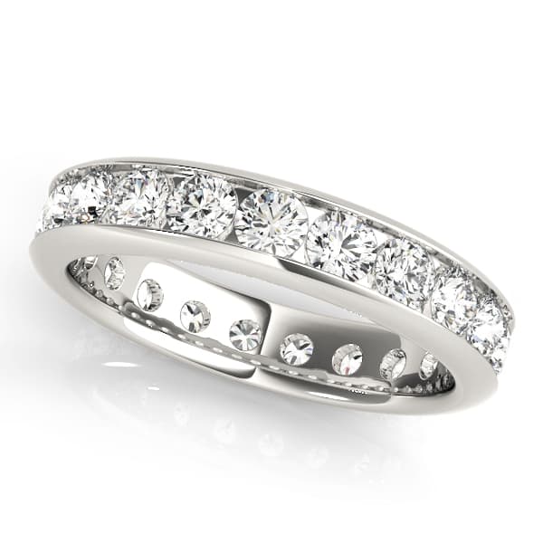 Channel Set Eternity Wedding Band