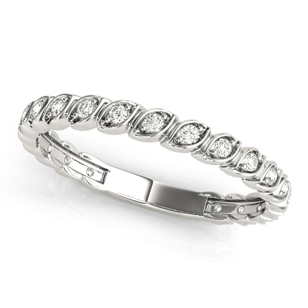Prong Set Wedding Band