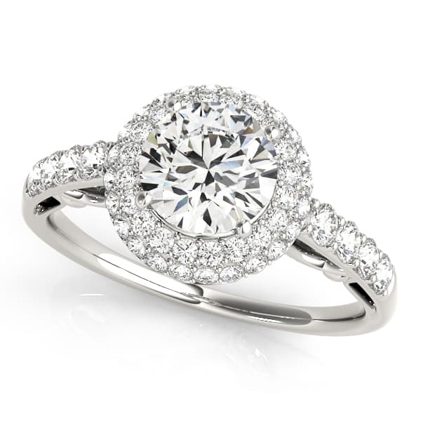 Solitaire Double Halo Engagement Ring