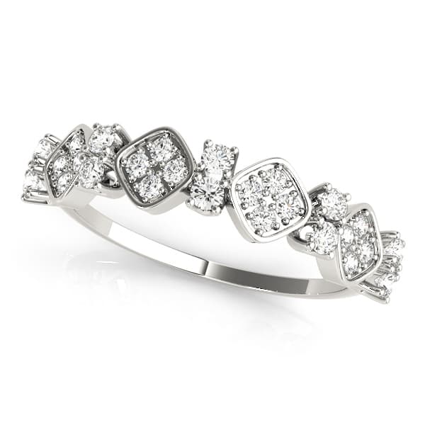 Prong Set Stackable Wedding Bands