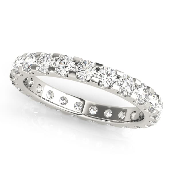 Shared-Prong Eternity Band