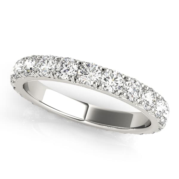 French-Cut Eternity Wedding Band